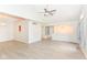 Bright and airy living space features vaulted ceilings, modern flooring, and an open layout for flexible design at 9552 Maple Way, Indianapolis, IN 46268