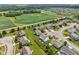 Beautiful aerial view of homes in a neighborhood featuring well-manicured lawns and mature trees at 10716 Patoka Rd, Indianapolis, IN 46239