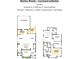 Detailed floor plan showcasing the layout of a two-story home with bedrooms upstairs and living spaces downstairs at 11998 Vera Ct, Noblesville, IN 46060