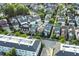 Picturesque aerial perspective of a residential area featuring neatly arranged homes, green trees and manicured lawns at 12874 Tradd St, Carmel, IN 46032