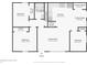 Detailed floor plan showcasing layout of bedrooms, bathrooms, living spaces, kitchen, and utility room with dimensions at 1648 Ringgold Ave, Indianapolis, IN 46203