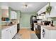 Functional kitchen features white cabinets and modern appliances, perfect for home cooking and meal preparation at 1912 Blue Pine Ln, Indianapolis, IN 46231