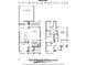 Detailed floor plan showcasing the layout of this home, including the kitchen and bedrooms at 19307 Winter Wheat Ln, Westfield, IN 46074