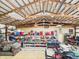 Well-organized barn interior with shelving, storage, and ample workspace, perfect for hobbies or projects at 2000 Hawthorne Dr, Plainfield, IN 46168