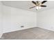 This cozy bedroom features a ceiling fan, neutral walls, and soft new carpet at 373 Austin Dr, Avon, IN 46123