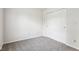 A comfortable bedroom offers neutral walls, plush carpet, and a closet for storage at 373 Austin Dr, Avon, IN 46123