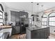 Modern kitchen featuring sleek countertops, stainless steel appliances, and a stylish island, perfect for cooking and entertaining at 38 W Main St, Brownsburg, IN 46112