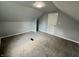 Finished bedroom with gray paint, new carpet and a closet for ample storage at 492 S Livingston Ave, Indianapolis, IN 46241
