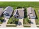 Aerial view of a home featuring a well-manicured lawn at 5765 White Pine Rd, Whitestown, IN 46075