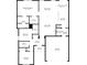 Detailed floor plan of the home showcasing the layout of the bedrooms, living areas, and bathrooms at 5765 White Pine Rd, Whitestown, IN 46075