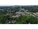 An aerial view of the vibrant neighborhood and community near the home at 615 Udell St, Indianapolis, IN 46208