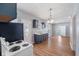 Modern kitchen features updated appliances, sleek countertops, and ample storage space at 615 Udell St, Indianapolis, IN 46208
