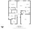 Detailed floor plan showing layout of the home including room dimensions and total square footage at 619 Cahill Ln, Indianapolis, IN 46214