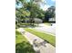 Exterior view of the single-story home with a sidewalk leading to the front door at 8425 Brook Pointe Ct, Indianapolis, IN 46234
