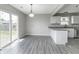 Bright dining room with sliding glass doors leading to the backyard at 9665 Gull Lake Dr, Indianapolis, IN 46239