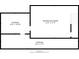 An architectural layout of the basement featuring storage and recreation rooms at 10594 Geist Rd, Fishers, IN 46037