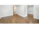 Bright living room with hardwood floors and fresh paint at 1151 S Randolph St, Indianapolis, IN 46203
