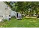 Large backyard featuring a shed and plenty of room to play at 1809 Mutz Dr, Indianapolis, IN 46229