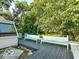 Spacious deck with built-in benches, perfect for outdoor entertaining and relaxation at 18378 Southeastern Pkwy, Fortville, IN 46040