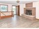 The Living room has stairs, a fireplace, and an entry door at 18378 Southeastern Pkwy, Fortville, IN 46040