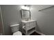Bathroom with a vanity with modern lighting and fixtures at 2083 Kerns Ct, Carmel, IN 46280