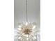 Unique starburst chandelier with silver-colored accents and multiple bulbs adds modern flair at 2130 Brookside Pkwy N Dr, Indianapolis, IN 46201