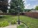 Spacious backyard featuring a fenced in yard, plants and grass at 2239 Chevelle Ct, Anderson, IN 46012