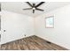 Bedroom features hardwood floors, recessed lighting, and ceiling fan at 2724 N Dearborn St, Indianapolis, IN 46218