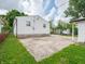 Back of house with a concrete patio in the backyard perfect for outdoor dining and entertaining at 2909 S Randolph St, Indianapolis, IN 46203