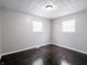 This bedroom is well lit and features two windows at 2909 S Randolph St, Indianapolis, IN 46203