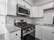 Kitchen features stainless steel appliances, granite countertops, and subway tile backsplash at 2909 S Randolph St, Indianapolis, IN 46203