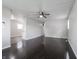 Spacious living room featuring hardwood floors and seamless flow into the kitchen at 2909 S Randolph St, Indianapolis, IN 46203