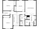 Second floor plan featuring four bedrooms and two bathrooms, including a primary suite with a walk-in closet at 296 Myers Lake Dr, Noblesville, IN 46062