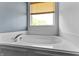 Bright bathtub set under a large window, complete with sleek chrome hardware at 3058 Mcintosh Dr, Bargersville, IN 46106