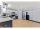 Spacious kitchen features stainless steel appliances and gray and white cabinets at 3058 Mcintosh Dr, Bargersville, IN 46106