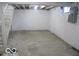 Unfinished basement with painted walls offering endless possibilities at 3455 Brouse Ave, Indianapolis, IN 46218