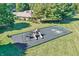 Aerial view of a playground area with slides and climbing structures, perfect for Gathering fun at 3813 N Ramsgate Rd, Martinsville, IN 46151