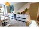 Bright office space featuring a desk, office furniture, and stylish decor at 5704 Carrousel Dr, Indianapolis, IN 46254