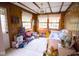 Playroom with wood paneled walls and natural light at 643 Harlan St, Plainfield, IN 46168