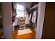 Walk-in closet featuring lots of storage space, shelving and natural light at 643 Harlan St, Plainfield, IN 46168