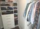 Custom closet shelving, drawers, and hanging space for organized storage at 955 Dorman St, Indianapolis, IN 46202