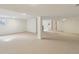 Large finished basement area with support columns at 1246 Valdosta Pl, Westfield, IN 46074
