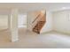 Large finished basement area, including stairway at 1246 Valdosta Pl, Westfield, IN 46074