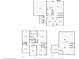 House floor plan including main and upper floors, and the basement at 1246 Valdosta Pl, Westfield, IN 46074