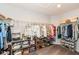 Organized walk-in closet featuring ample storage and shelving for clothes, shoes, and accessories at 16283 Spring Bank Ct, Fishers, IN 46040