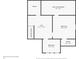 Second story floor plan includes a loft, two bedrooms, and unfinished attic space at 26735 Six Points Rd, Sheridan, IN 46069