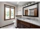 Bathroom featuring vanity with granite countertops at 3818 S Creekside Dr, New Palestine, IN 46163
