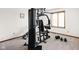 Home gym featuring weight training equipment at 3818 S Creekside Dr, New Palestine, IN 46163
