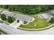 Aerial view of a well-maintained neighborhood with lush greenery at 3920 Oak Harbor Ln, Indianapolis, IN 46237