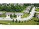 Well-maintained homes line a street in a neighborhood with mature trees and landscaped yards at 3920 Oak Harbor Ln, Indianapolis, IN 46237